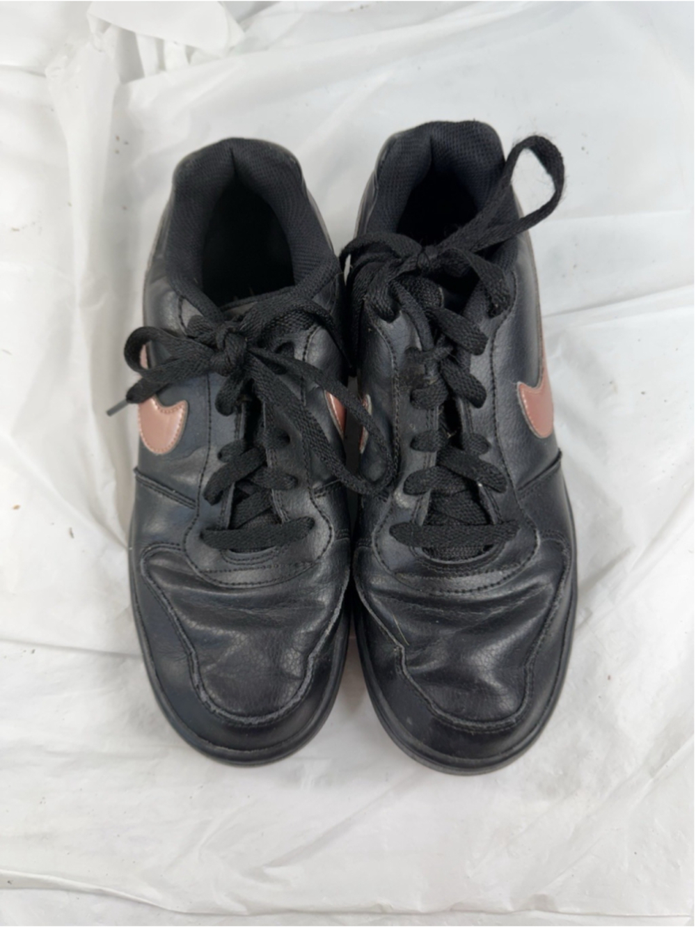 Nike Ebernon Low 'Black Bronze' Sneaker Womens Size 7 nike BV1156-001